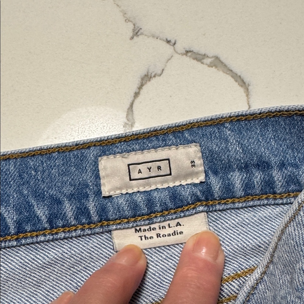 AYR Denim Blue Jeans 33R ‘The Roadie’ in Ghost Ranch - Picture 5 of 13